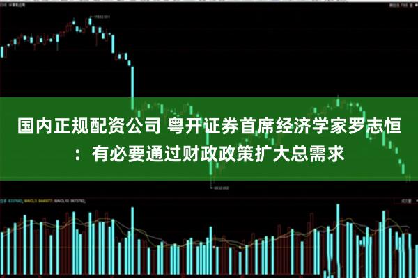 国内正规配资公司 粤开证券首席经济学家罗志恒：有必要通过财政政策扩大总需求