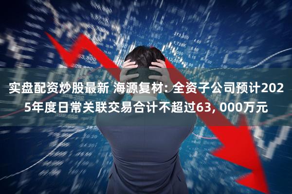 实盘配资炒股最新 海源复材: 全资子公司预计2025年度日常关联交易合计不超过63, 000万元